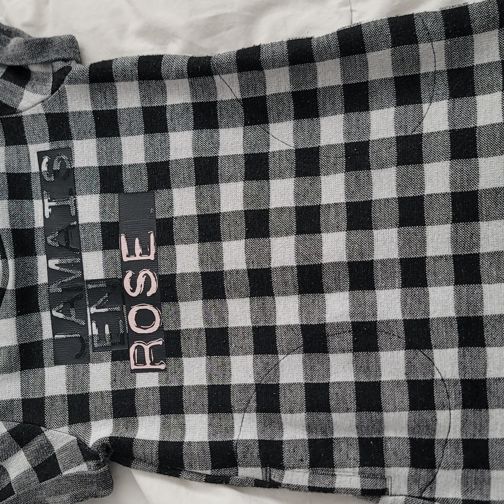 Black and White Checkered T-Shirt